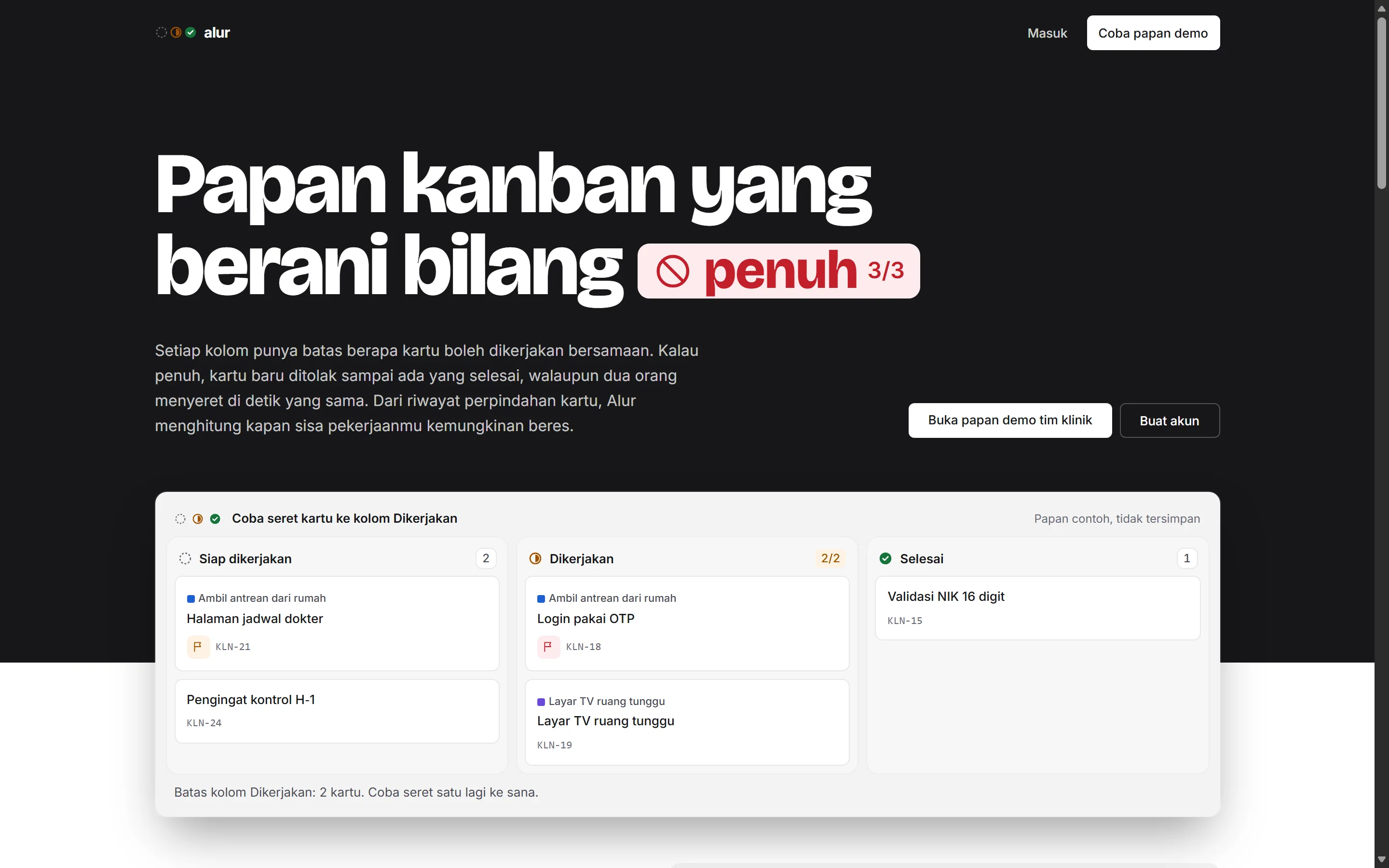 Alur — Team Kanban & Flow Analytics