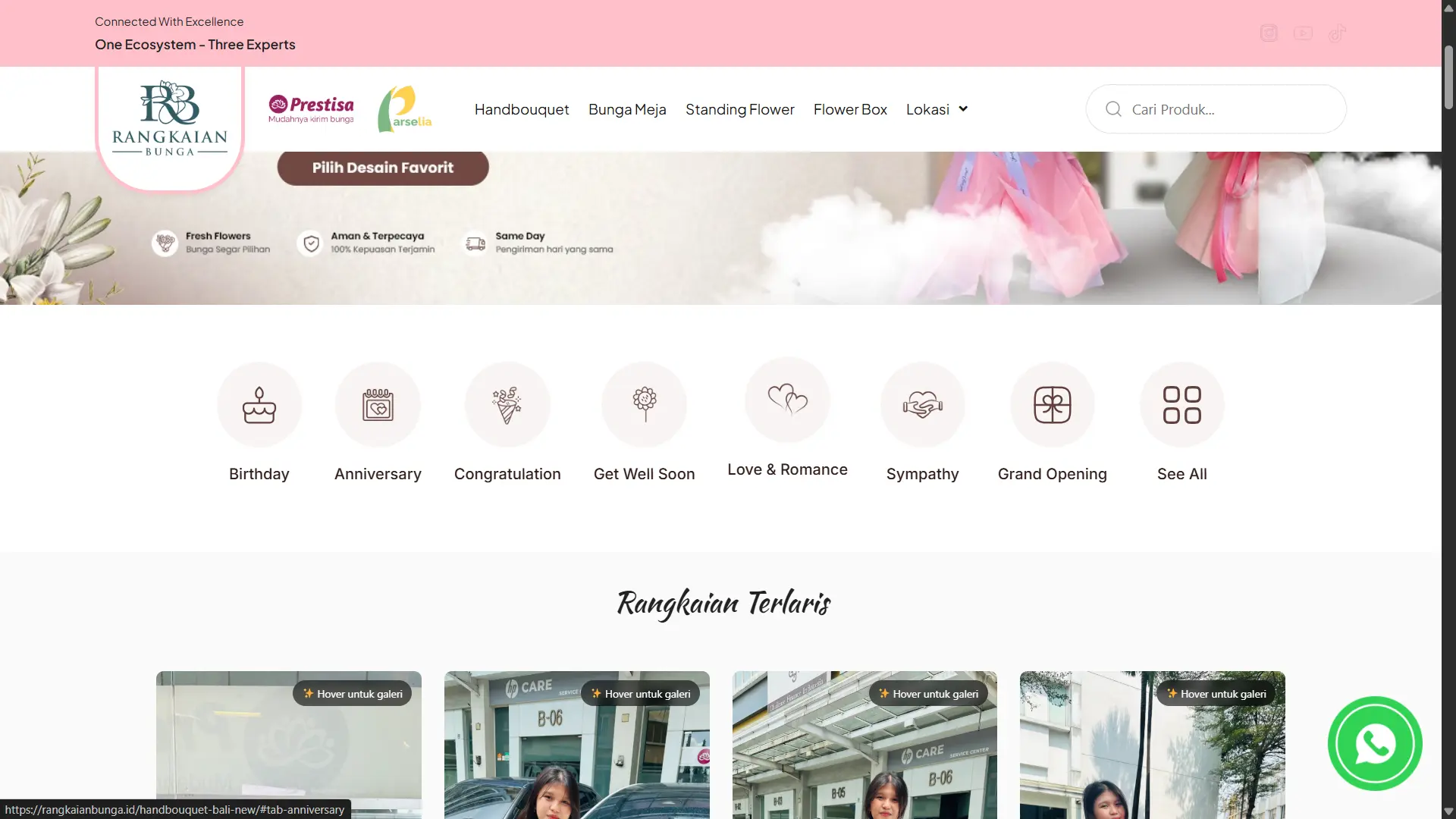 Rangkaian Bunga — Handbouquet Bali